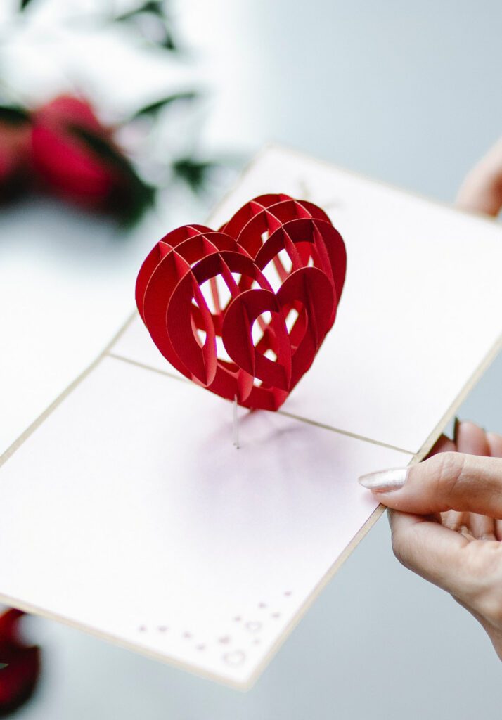 3D-Pop-Up-Valentinstagskarte Mit Schwänen – Romantische Grußkarte Mit Umschlag Für Paare