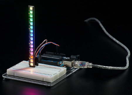 RGB-LED-Streifen 8 x WS2812 5050 Adafruit NeoPixel Stick - pasek LED RGB 8 x WS2812 5050