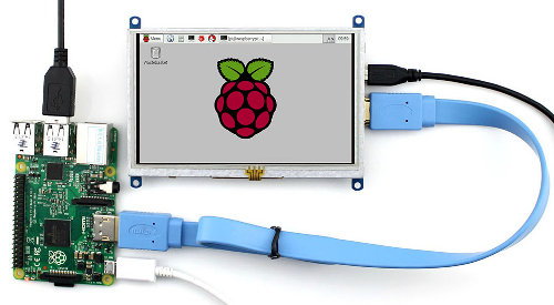 Ein Beispiel für die Verbindung des Bildschirms mit einem Raspberry Pi
