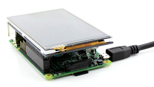 Ein Beispiel für die Verbindung des Bildschirms mit einem Raspberry Pi