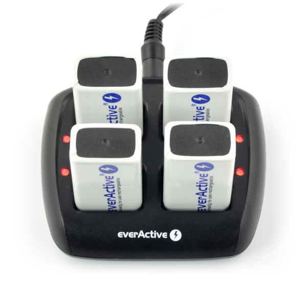 EverActive NC-109 - 6F22 Akkuladegerät 1-4 Stk.