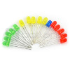 Set mit 16 farbigen 5 mm LEDs: grün, rot, gelb, je 5 und blau, je 1