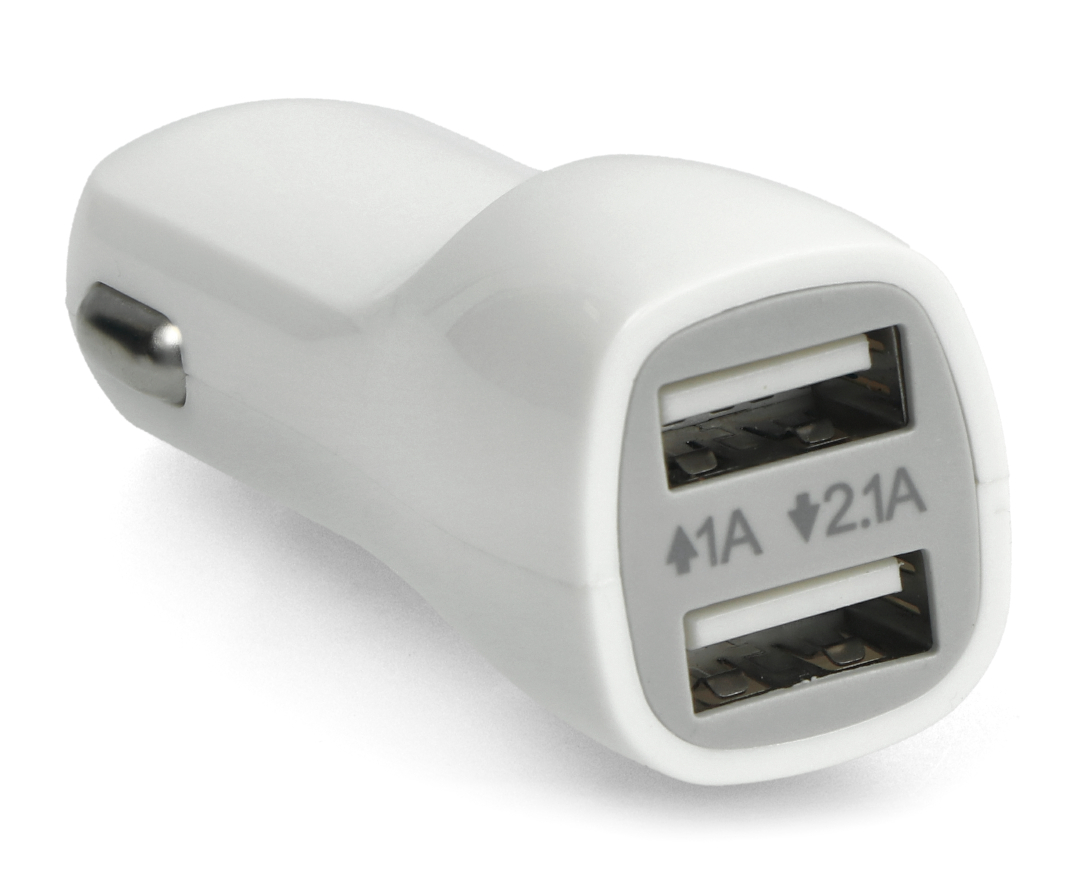 KFZ Ladekabel, 12/24V, USB Typ C, 2-teilig, 2.4A, Black, Hohe Leistung 2.4  Ampere, 2x