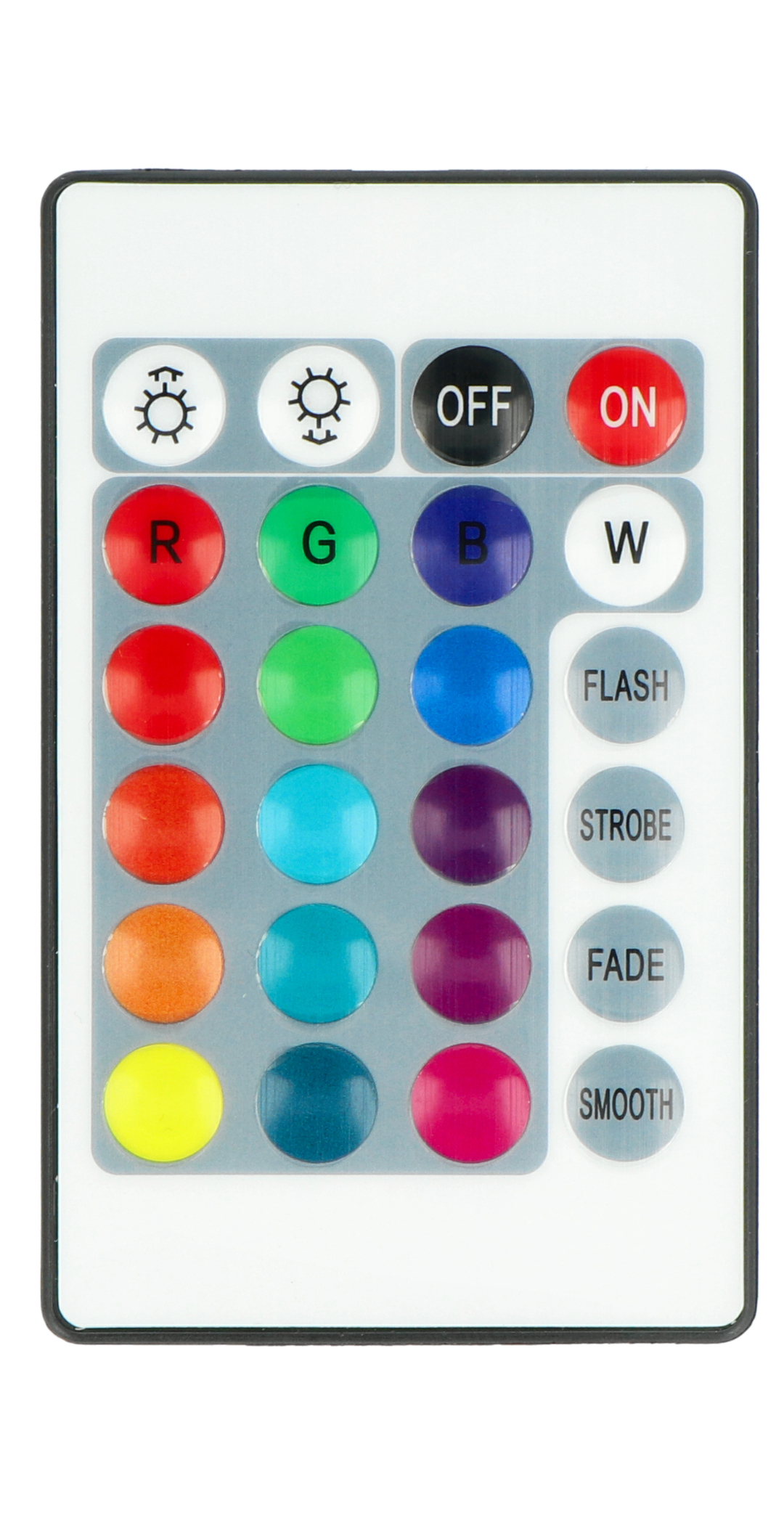 Steuerung von RGB-LED-Streifen und Streifen mit IR-Fernbedienung - 20 Tasten