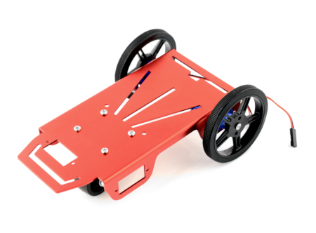 Mini 2WD Roboterchassis - Feetech FT-MC-002-KIT - Aluminium
