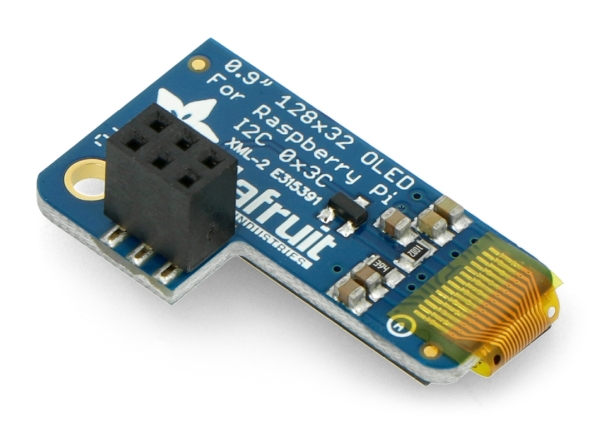 PiOLED - OLED-Display 0,9 '' 128x32px I2C - Overlay für Raspberry Pi - Adafruit 3527