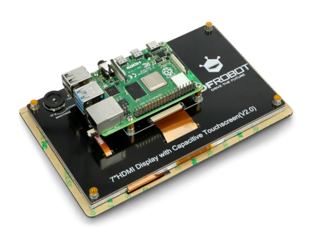Kapazitiver LCD-Touchscreen 7 '' 1024 x 600 px HDMI + USB