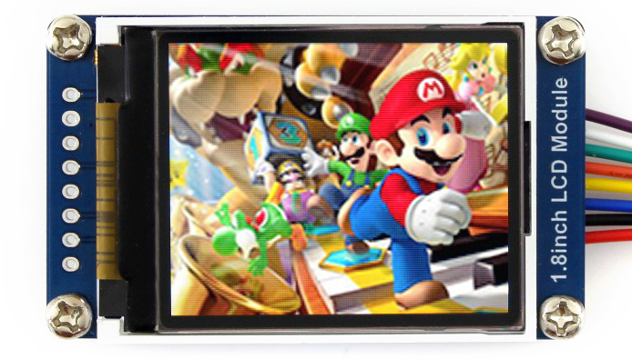 LCD-TFT-Display - 1,8-Zoll-Farbe 128 x 160 Pixel SPI - Waveshare 13892