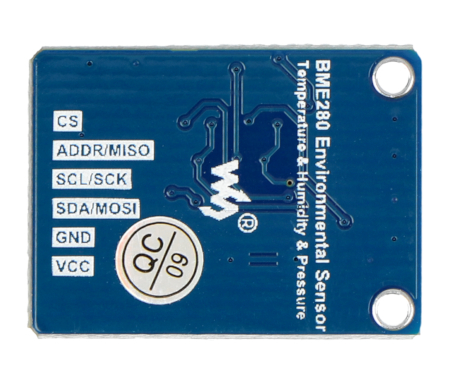 BME280 - czujnik wilgotności, temperatury oraz ciśnienia I2C/SPI - 3,3V/5V - Waveshare 15231