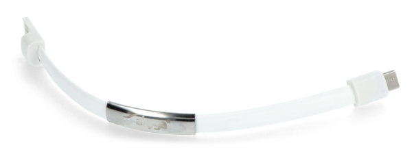 Adapter mit Kabelband USB Typ C - USB A weiß - 0,23 m - Akyga AK-AD-47