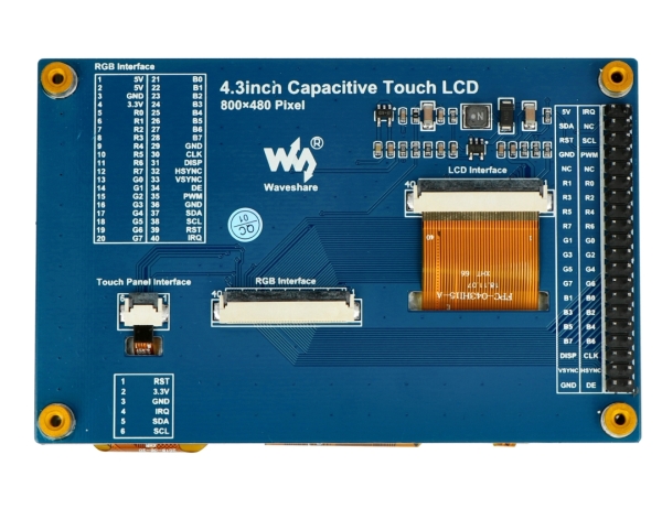 Kapazitiver 4,3-Zoll-LCD-Touchscreen - Stifte