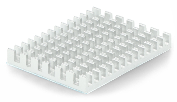 Kühlkörper 40x30x5mm für Raspberry Pi 4 mit Wärmeleitband - Silber