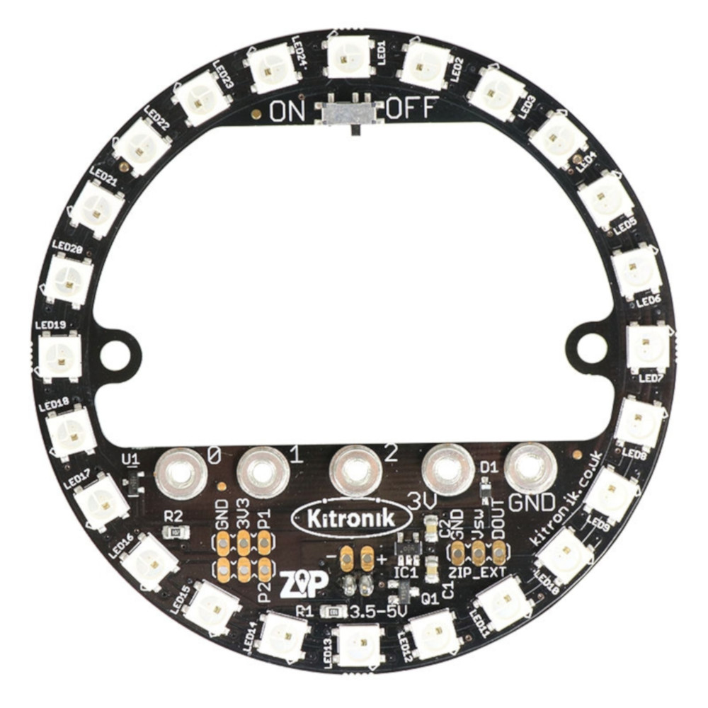 RGB-LED-Ring für BBC-Mikro: Bit - Kitronik 5625