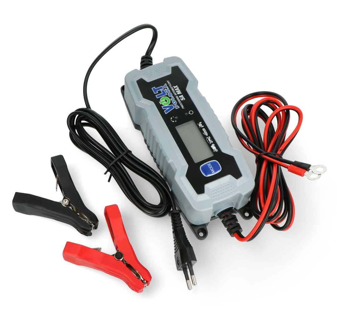 Ladegerät, Gleichrichter für 6V / 12V - 5A - Volt 6PRO061205 Batterien