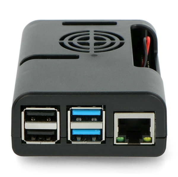Gehäuse für Raspberry Pi 4B mit Lüfter - schwarz