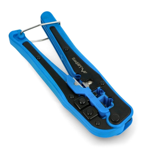 Crimpwerkzeug für Netzkabelstecker.