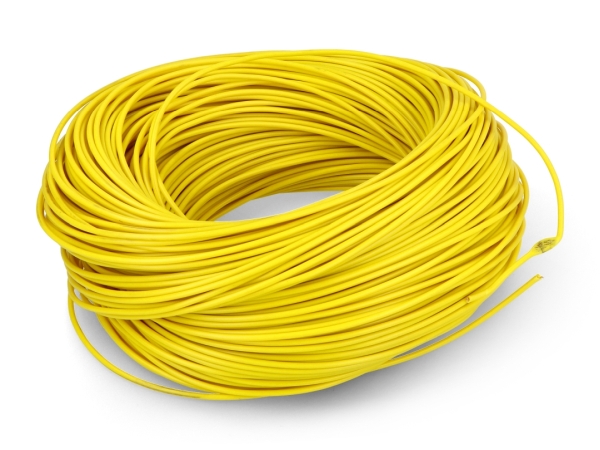 Installationskabel LgY 1x0,5 H05V-K - gelb - 100m Rolle