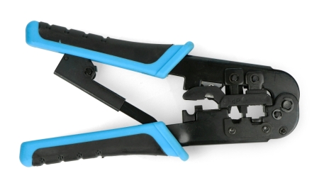 Crimpwerkzeug für RJ45-, RJ12-, RJ11-Stecker - Lanberg NT-0201.