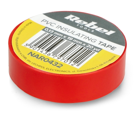 Isolierband Rebel 0,13x19mm x 20m rot