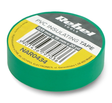 Isolierband Rebel 0,13x19mm x 18,2m grün