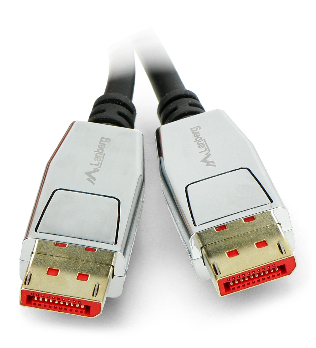 DisplayPort-Stecker v1.4 8K Lanberg-Kabel schwarz - 0,5 m
