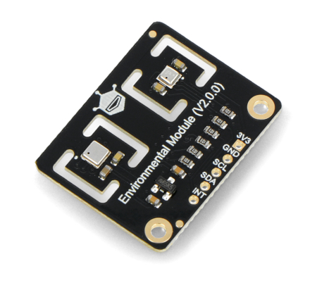Der Sensor hat Stifte in Form von Lötpads, die es ermöglichen, ihn mit dem Controller-Modul zu verbinden.