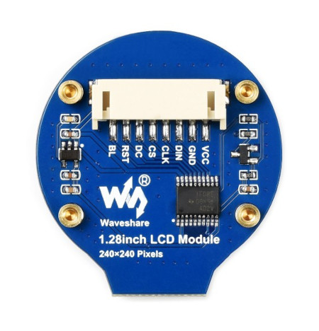 Display mit GC9A01-Controller ausgestattet.