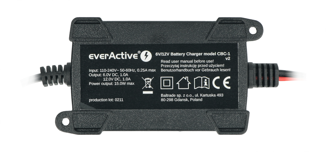 Batterieladegerät, automatisches Autoladegerät für 6V / 12V
