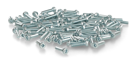 Schraube M2.5 Bossard Länge 10mm verzinkt - 100 Stück