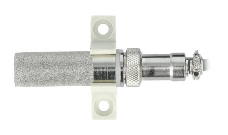 Der Sensor ist mit einem Metallgitter bedeckt, das seinen Widerstand erhöht.