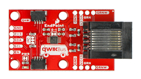 QwiicBus EndPoint - Verteilung von Elementen auf der Platine