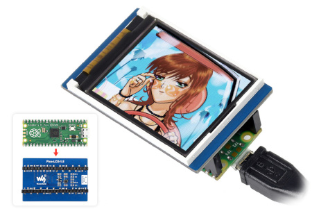 Verkaufsgegenstand ist nur das Display - der Raspberry Pi Pico muss separat erworben werden.