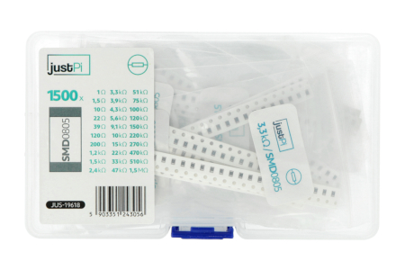 JustPi SMD0805 Widerstandsset - 1500 Stk.