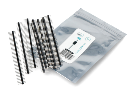Goldpin Stecker 1x40 gerade Raster 2,54 mm - schwarz - 10 Stk.