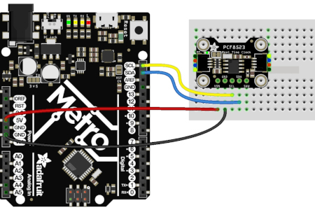 Beispiel für den Anschluss an einen Mikrocontroller