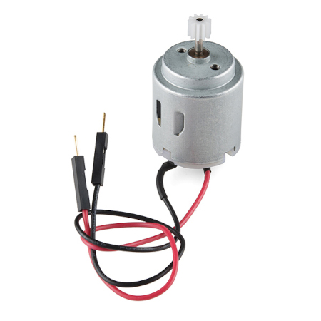 Kompakter Gleichstrommotor aus Metall mit Zahnrad