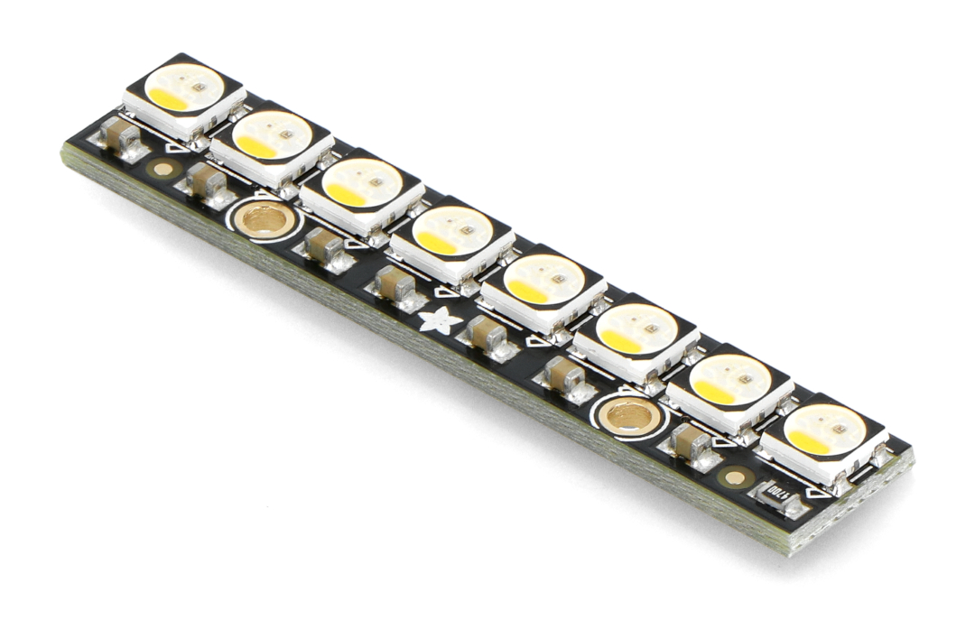 NeoPixel Stick - LED-Streifen 8 x RGBW 5050 - SK6812 - warmweiß - Adafruit  2867