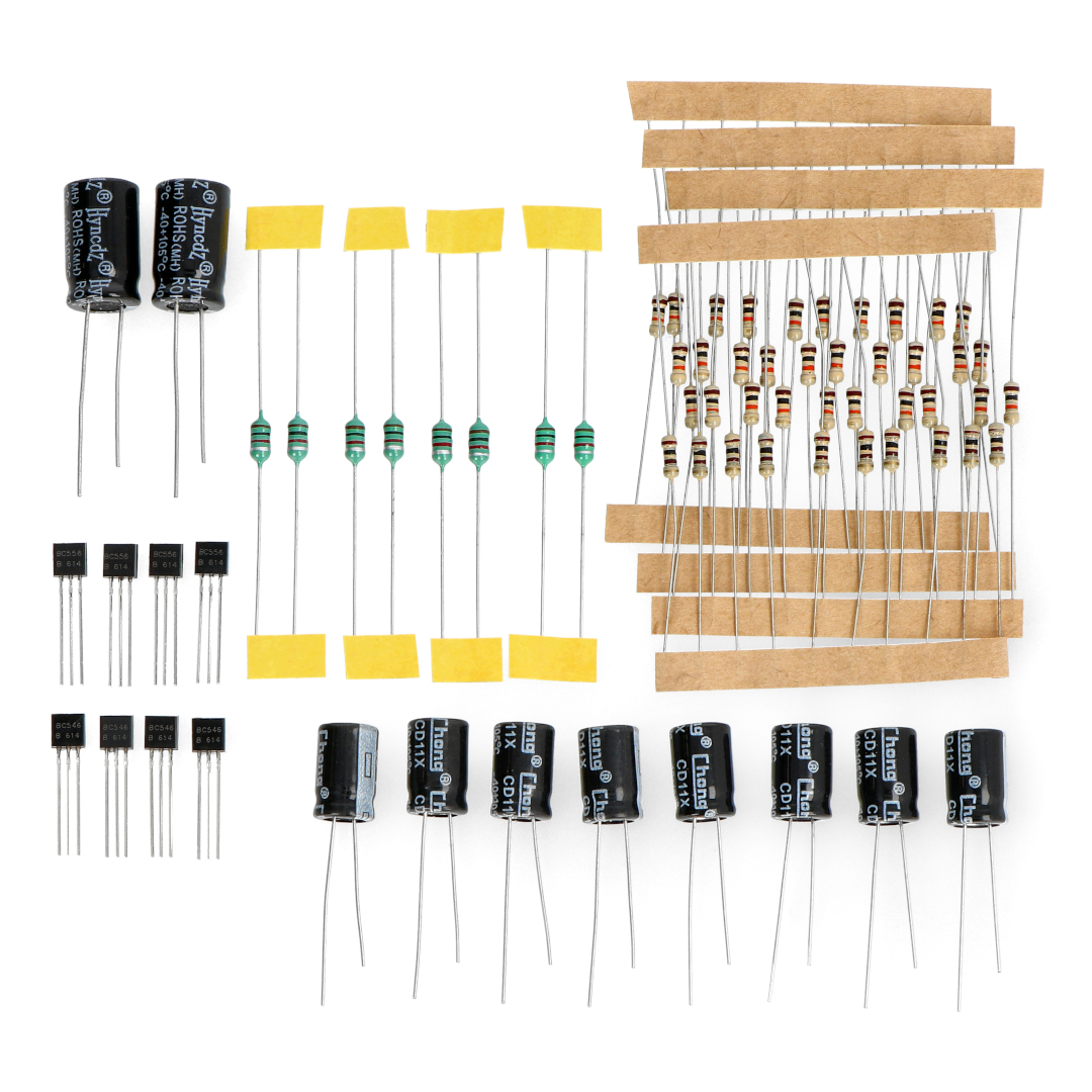 Ein Mini-Set passiver elektronischer Komponenten - 66 Elemente