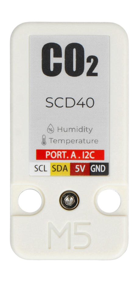 Temperatur-, Feuchtigkeits- und Kohlendioxidsensor SCD40 - Geräteerweiterungsmodul für M5Stack-Entwicklungsmodule - U103
