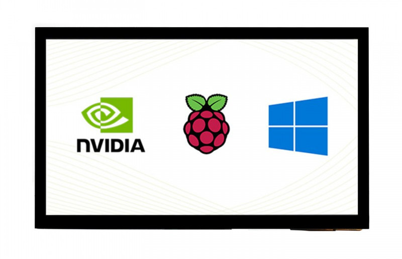 Touchscreen - IPS 10.1'' 1024 x 600 px HDMI kapazitives LCD - für Raspberry Pi und Jetson Nano - Waveshare 18096