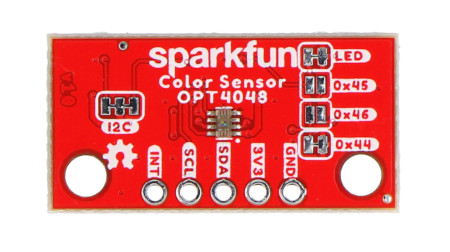 Die Adresse der I2C-Schnittstelle kann über einen Jumper konfiguriert werden