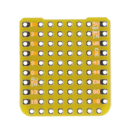 Proto Kit - płytka prototypowa CapsuleProto do M5Capsule - 62 otwory - 5 szt. - M5Stack A141