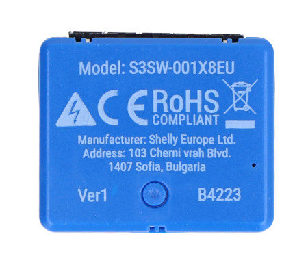 Shelly Plus 1 Mini Gen3 - przekaźnik 240 V / 8 A WiFi / Bluetooth - aplikacja Android / iOS