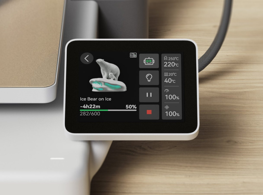 Die intuitive Touchscreen-Oberfläche erhöht den Bedienkomfort des Druckers deutlich