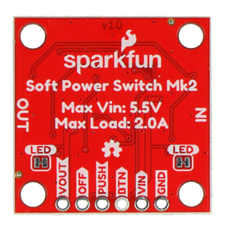 Soft Power Switch Mk2 - JST 2 mm - przełącznik zasilania - SparkFun PRT-26993
