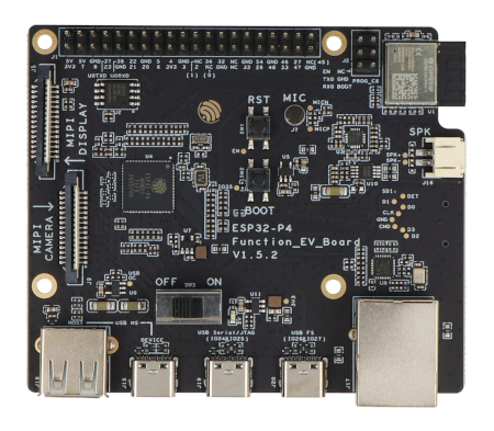 ESP32-P4-Function-EV-Board - zestaw rozwojowy z wyświetlaczem LCD 7'' i kamerą 2 MPx - WiFi / Bluetooth - Espressif