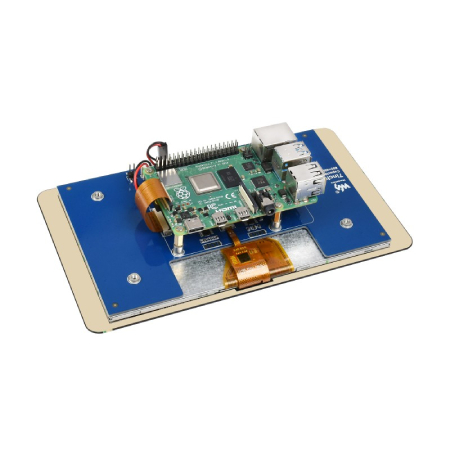 Es verwendet die DSI-Schnittstelle, wodurch die GPIO-Anschlüsse frei bleiben und eine schnelle Bildübertragung gewährleistet