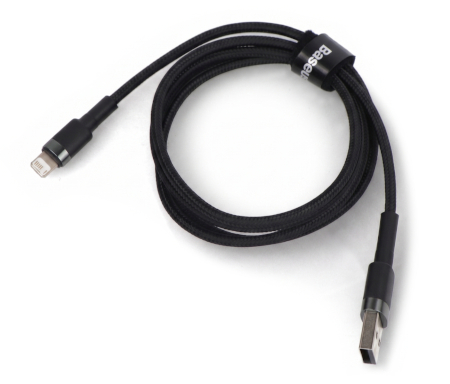 Baseus Cafule USB-A-Lightning-Kabel Grau-Schwarz - 1 m