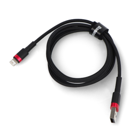 Baseus Cafule USB-A-Lightning-Kabel, schwarz und rot, 1 m