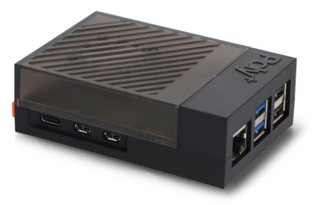 Im Inneren des Gehäuses ist Platz für ein Standard-HAT, z. B. Raspberry Pi M.2 HAT+